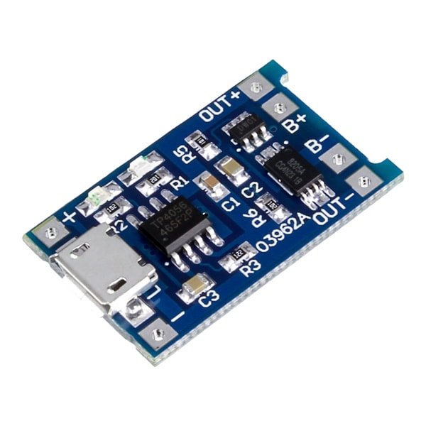 Lithium Battery Charger and Protection Module type C port/micro usb port for charging TP4056 03962A