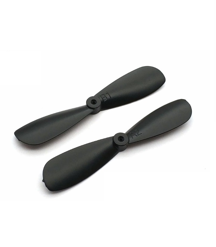 2Pairs 4pcs of 614 motor small nylon propeller blade shaft 0.8MM 46MM CW+CCW blades