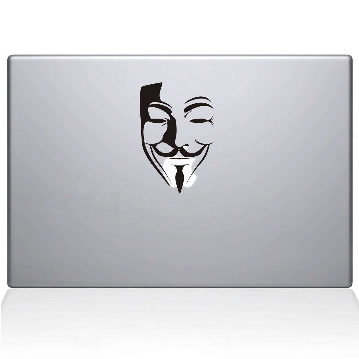 V For Vendetta Mask - Laptop Trackpad Decal Laptop Sticker For Sizes 11 12 13 15 Inch Touchpad Skin Car Wall Vinyl Decal Sticker Home Gym Office Motivational Wall Sticker Decal Quote Fitness Strength Workout Wall Stickers Wall Art For Kids Rooms