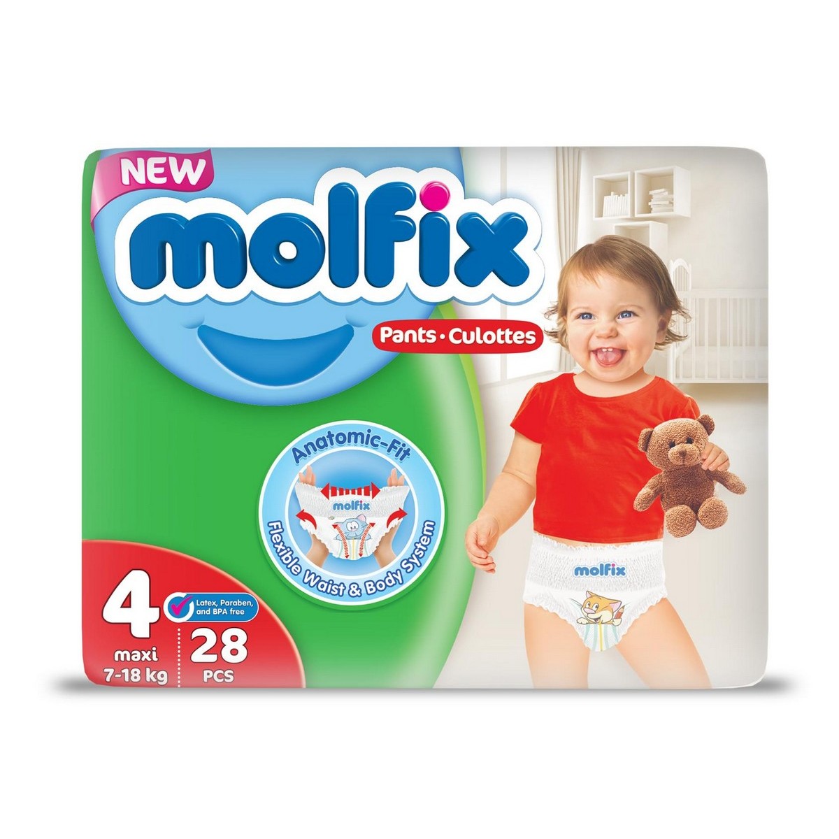 Molfix Diaper Pants Size 4, Maxi, 914kg, 28pcs,twin Pack Price in Pakistan View Latest