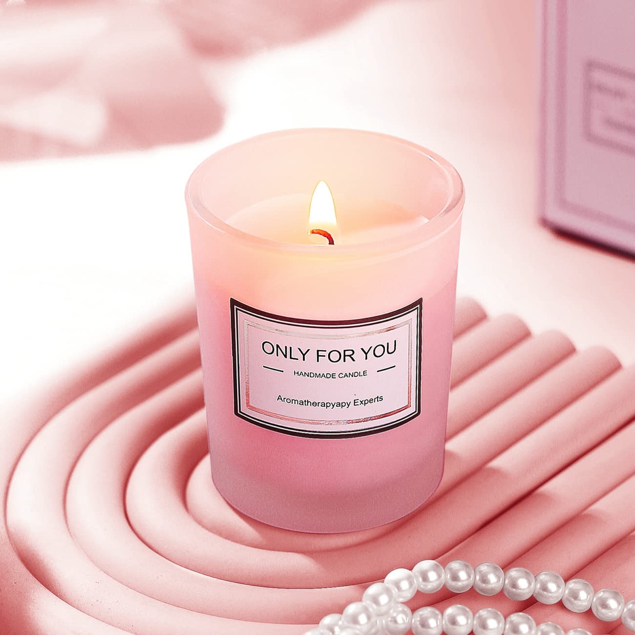 Scented Candle Glass Candle Holder Romantic Scented Candle