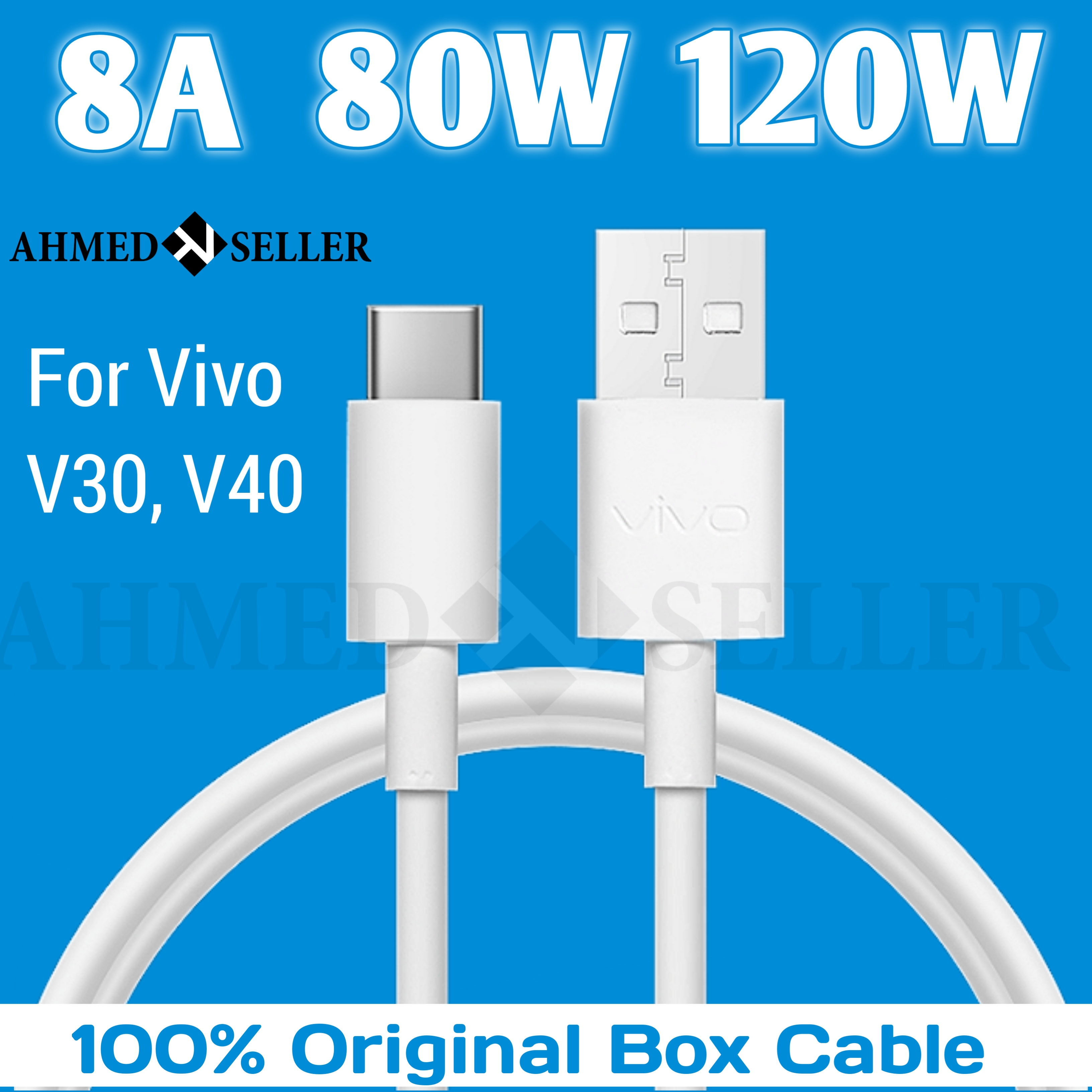 Vivo Y20 Vivo Data Cable Price 8A 80W, 120 VIVO Fast Charging