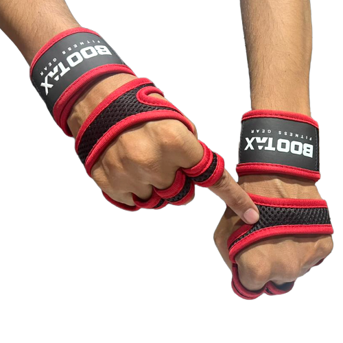 Bootax Gym Gloves with Wrist Support and grip printing Ultimate