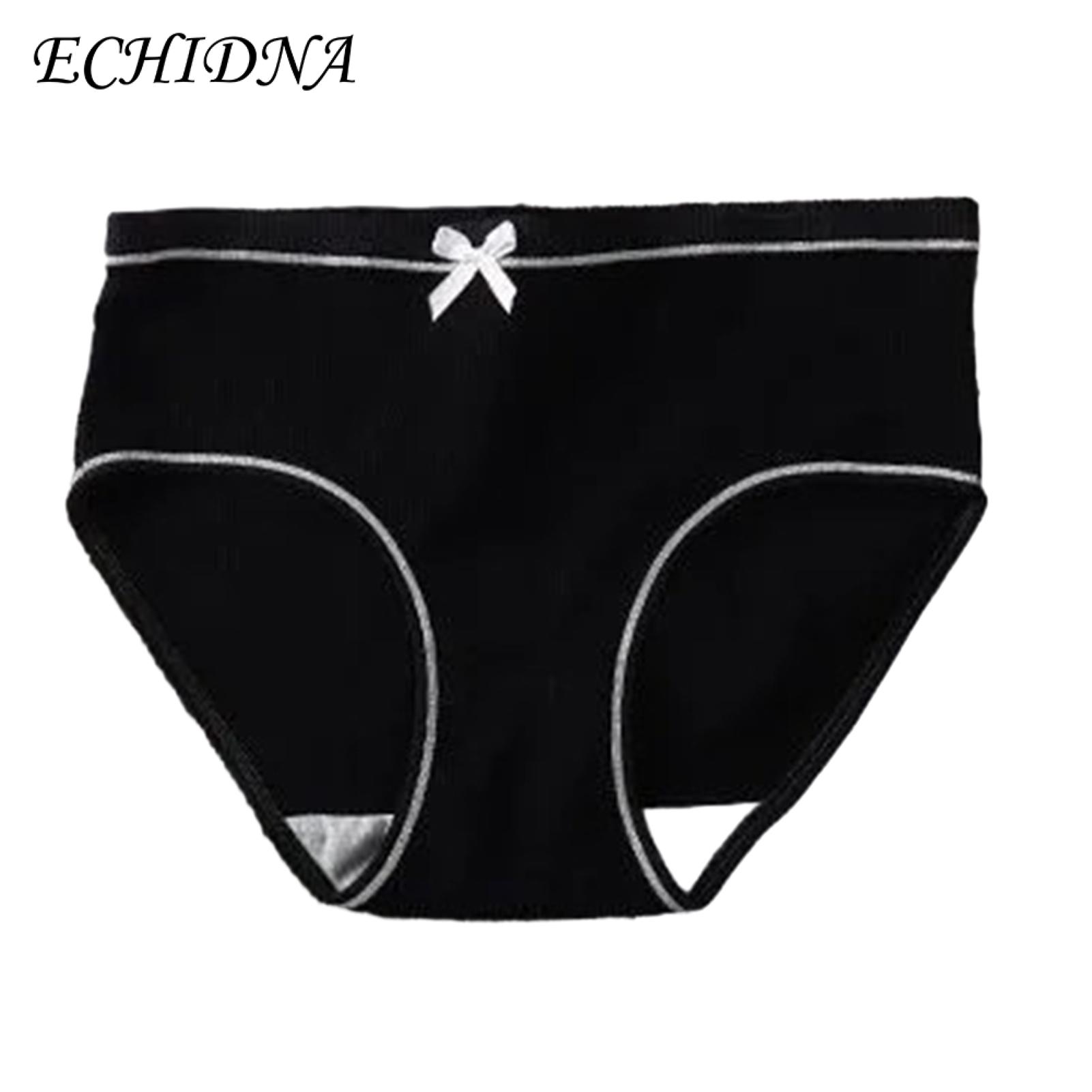 ECHIDNA Women Underwear Comfortable Breathable Women's G-string Underwear  Moisture Absorbing Anti-bacterial Briefs for Sports Everyday Wear Lady Soft  Briefs