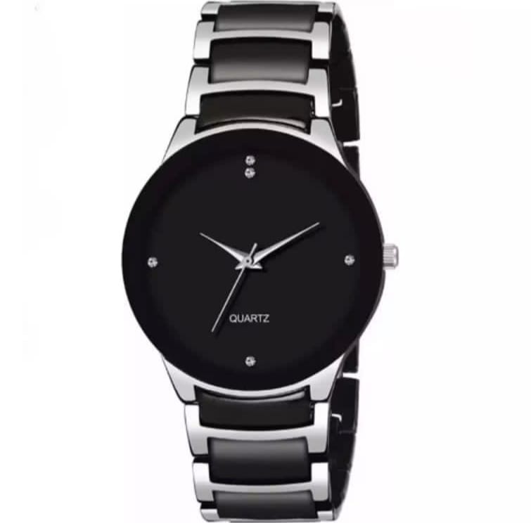 Round Stylish Stainless Steel Analog Quartz Watches For Man