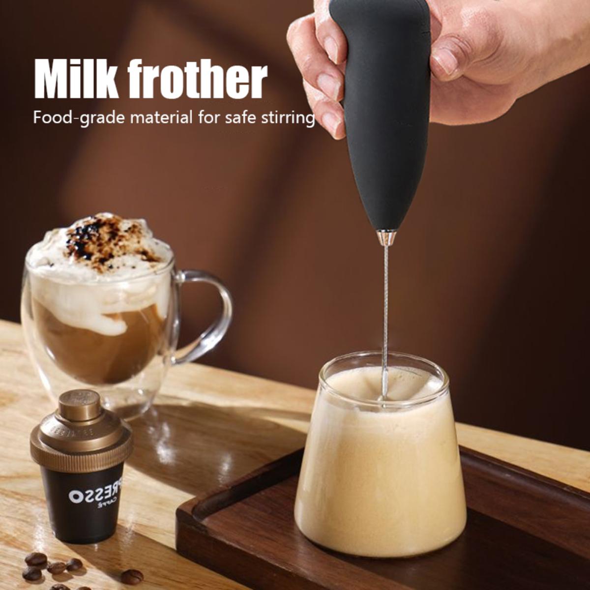 Electric Milk Bubbler, Hand-Held Mini Egg Beater Bubbler, Coffee