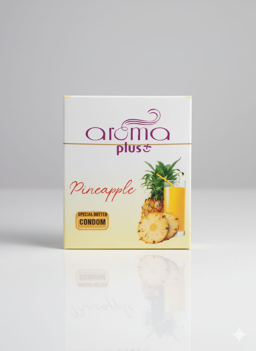 Aroma plus pineapple 3pcs Flavored Condom