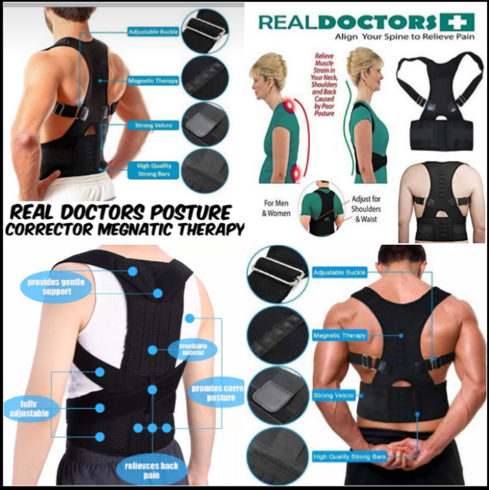 Real Doctors Posture Support Brace Reduce Back Pain Correction