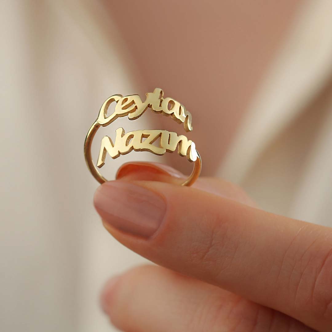 The Jewel Lodge Customize Name Rings for Girls, Jewellery for girls, Rings for girls, Name rings, Ring with name