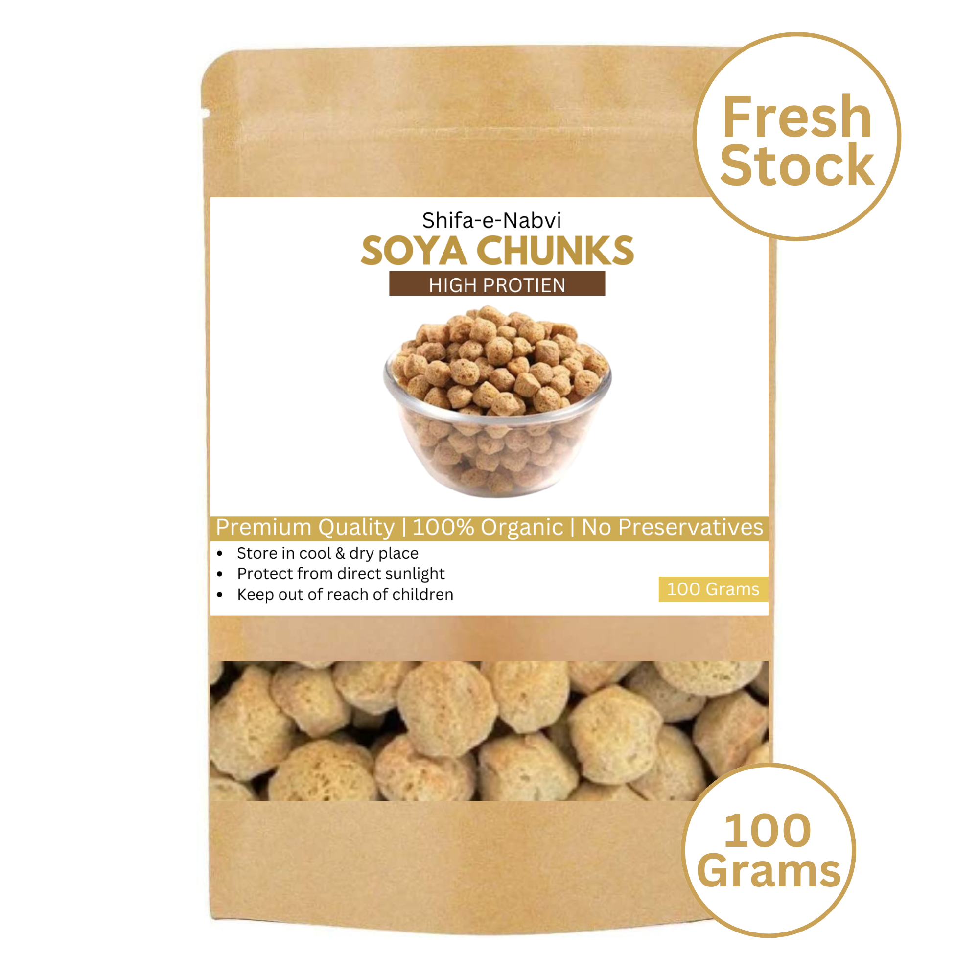 100g Soya Chunks | Pure Vegetarian Protein Source | Healthy & Nutritious Food | High Protein Veg Food