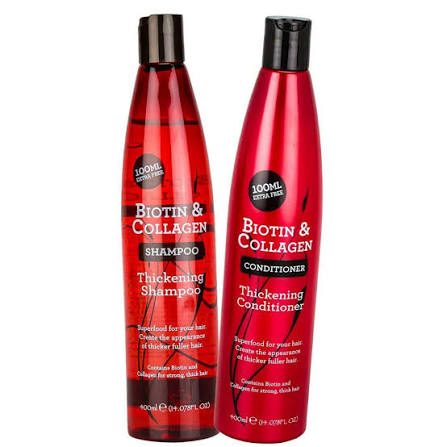 Xpel Biotin & Collagen Thickening Shampoo and Conditioner, each | Hair Cleansing Care | 400ml