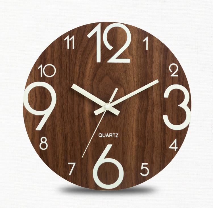 Luminous Number Hanging Clocks Modern Watches Home Decor Gift 【即日発送】