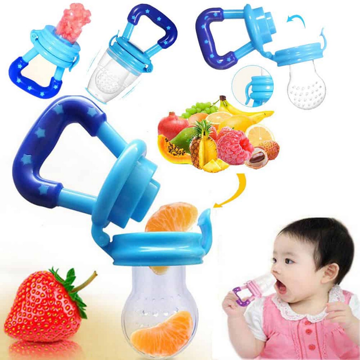 High Quality Baby Soother Pacifier Newborn Infant Soother Fresh Fruit Food Milk Nibbler Feeder Safety Silicone Toddlers Puting Teat Toother Chusni Buy Online At Best Prices In Pakistan Daraz Pk