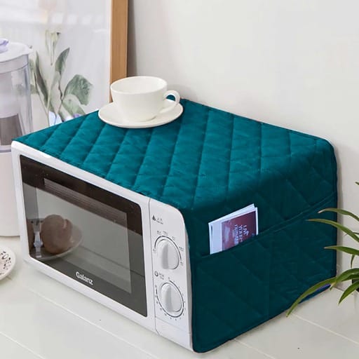 Microwave Oven Cover Dust proof Double Pocket Storage Bag