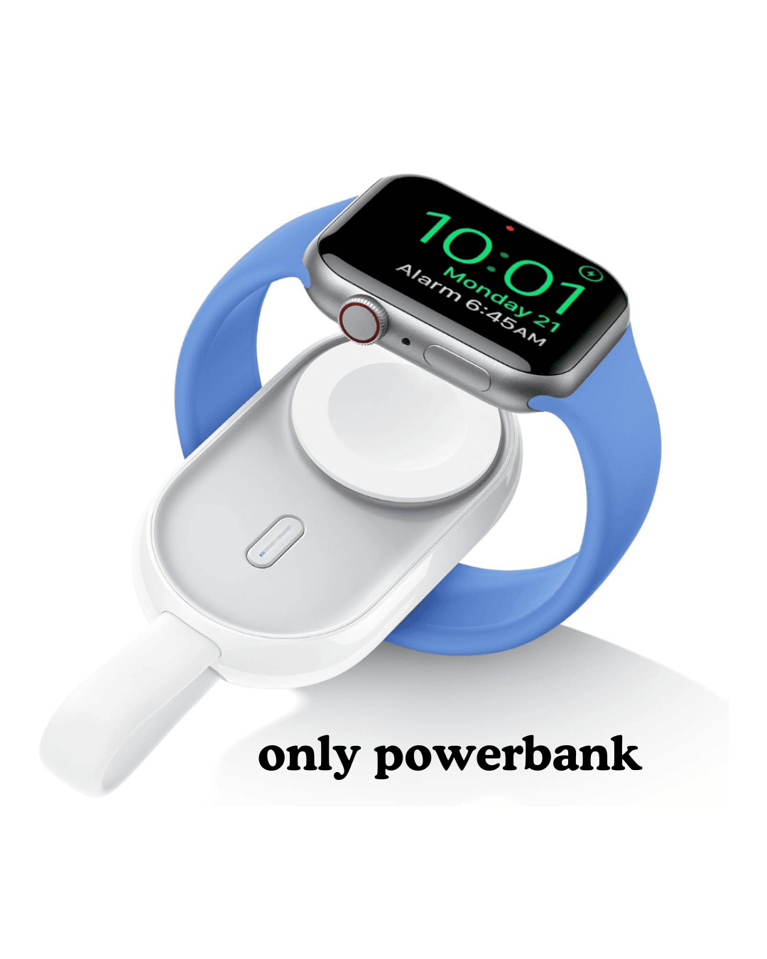 Portable Smartwatch Power Bank Charger – Universal Magnetic Wireless Charger with Built-in Rechargeable Battery for Smart Watches