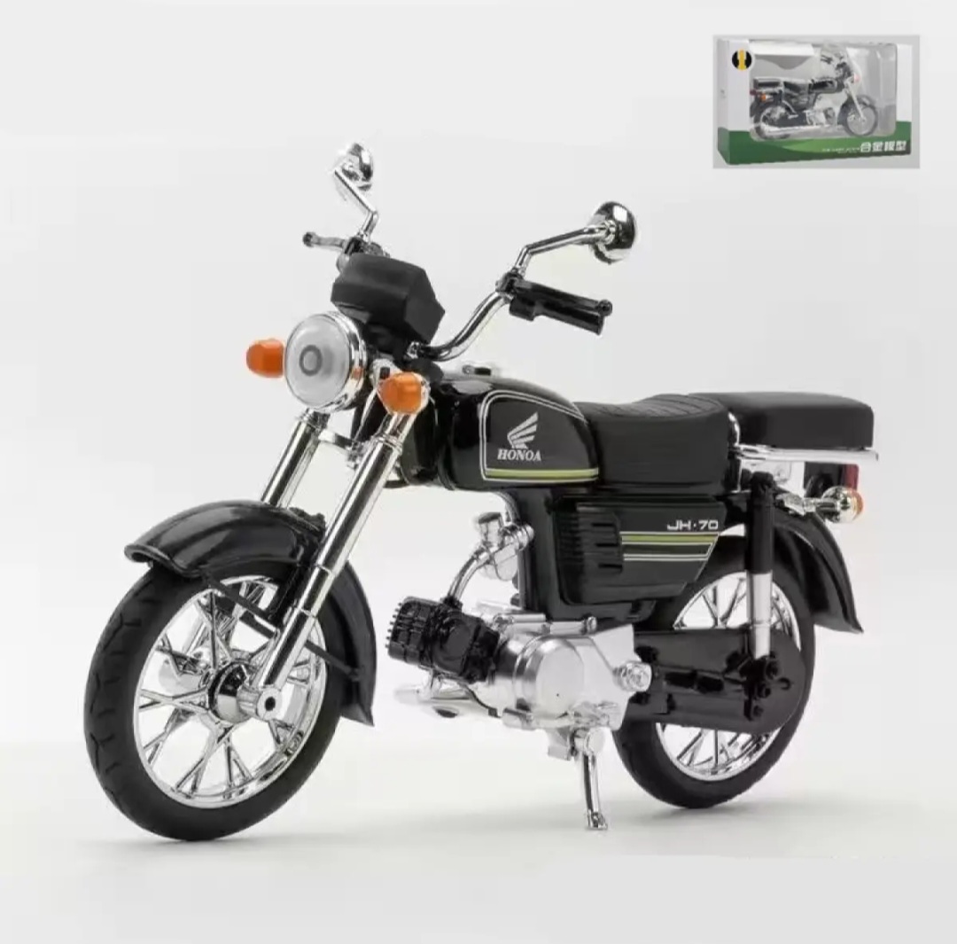 Diecast Honda 70 Motorcycle Classic Model Bike Toy 1:12