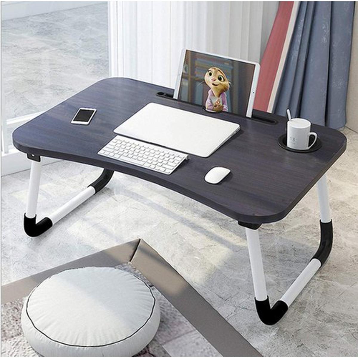 laptop table with cup holder