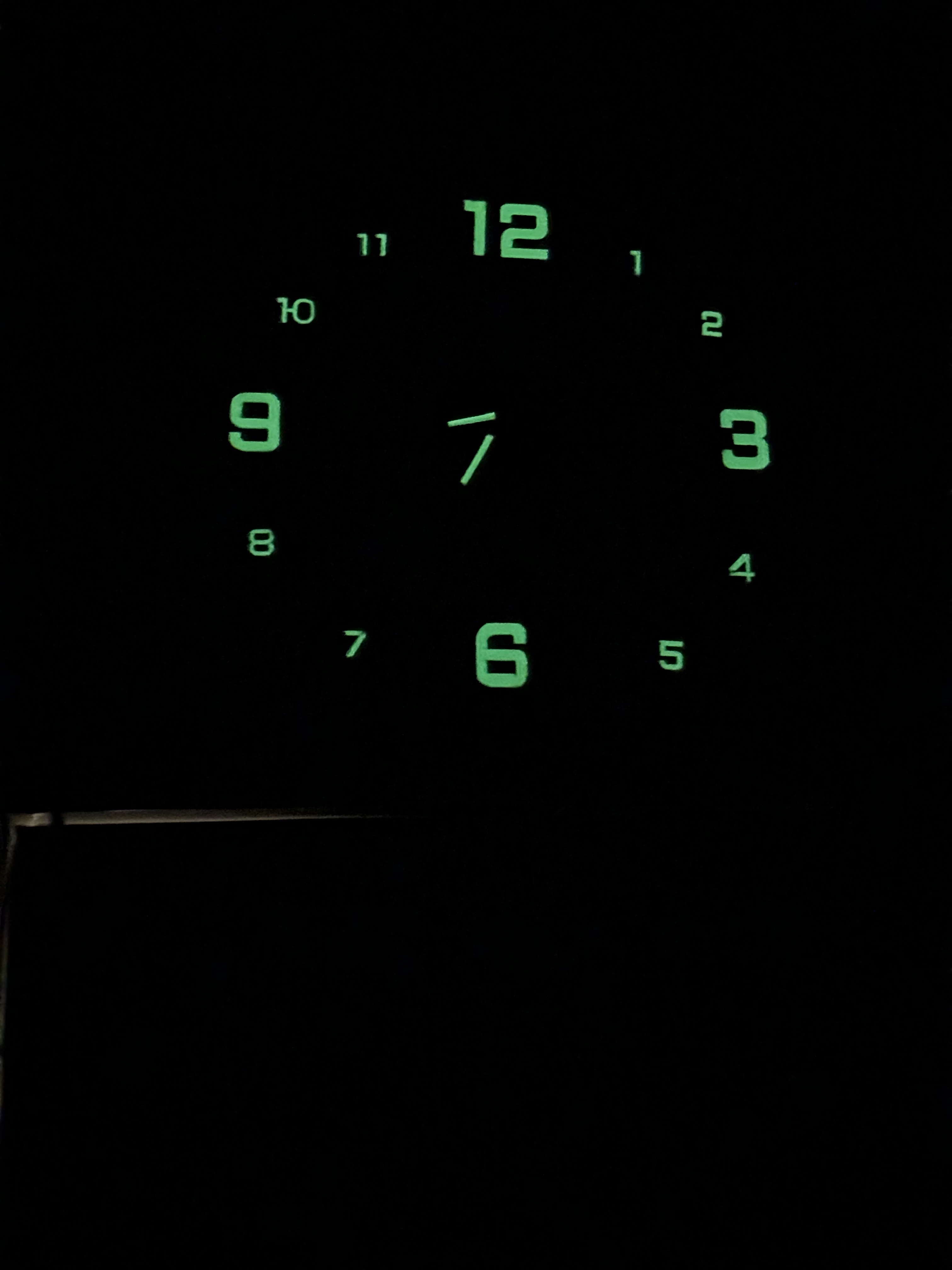 Night Light Wall Clock, Big size Glow in The Dark Wooden Wall Clock, Battery Operated Luminous Wall Clock for Bedroom, Living Room, offices and others