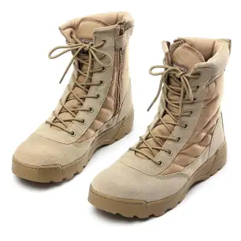 strappy combat boots