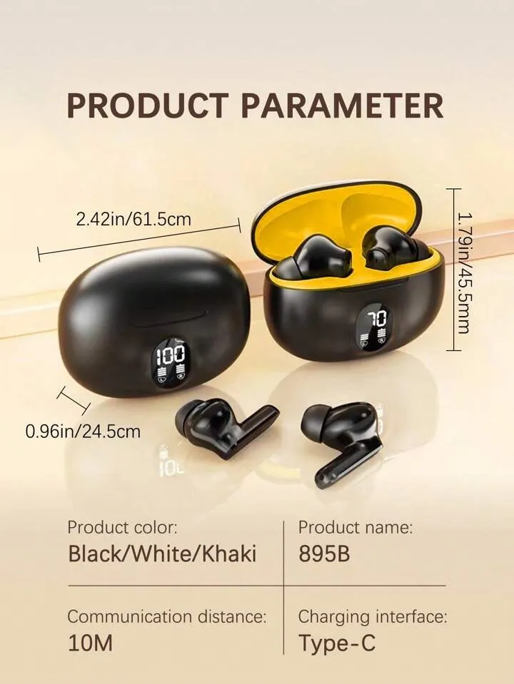 M04 Stereo Double and AIR31 Pod Wireless Bluetooth HandFree with Power Bank Stereo Earphones White bluetooth ear phone for all cell phones use