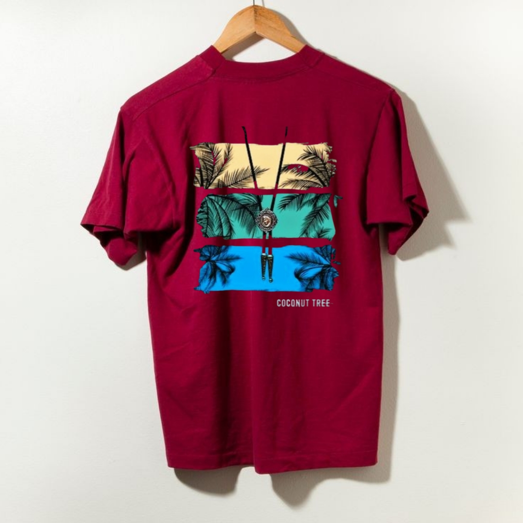 New Printed coconut Tree T.shirts For Boy$Girls summer collection