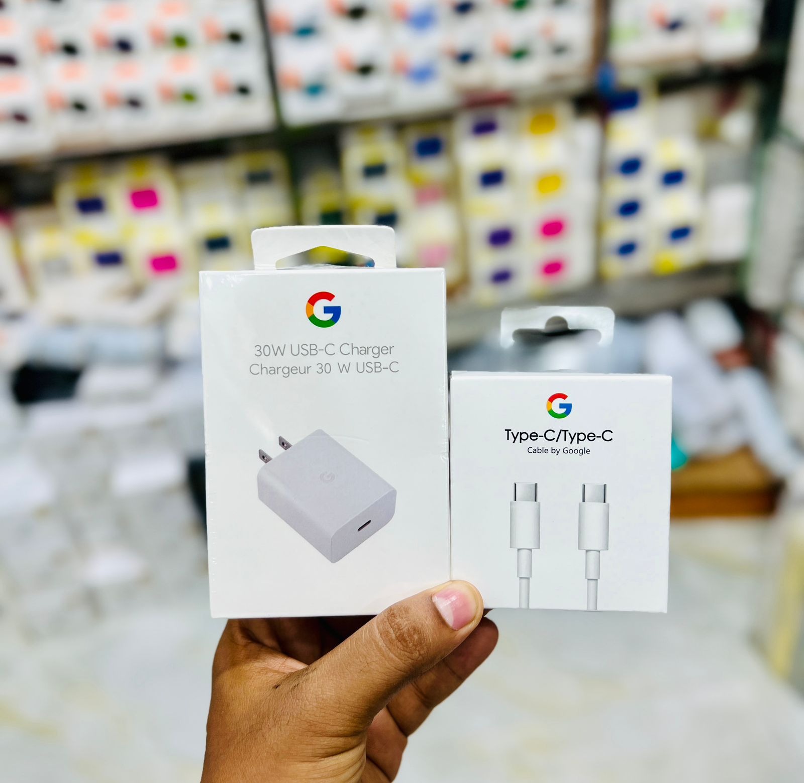 [Original] Google 30W PD Fast Adapter With Cable For Google Devices | Google Pixel 30W Charger With Type-C Fast Charging Cable For google Pixel 6, 6A ,6Pro, 7, 7A, 7 Pro, 8, 8A, 8 pro, 9, 9A, 9 pro