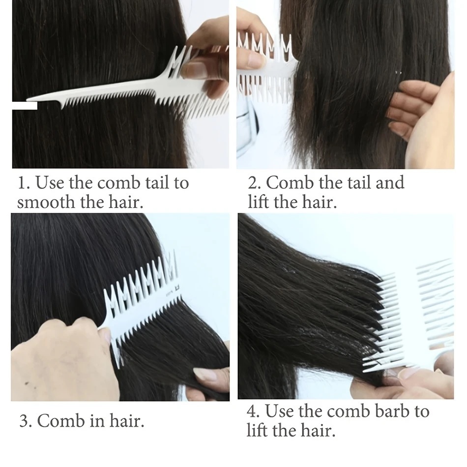 10PCs Highlight Comb Weaving Professional Hair Salon Coloring Comb Set Vibrant Color Hair Combs - Easy to Style,Hairdressing Combs Set For Women And Men with Comfortable Handle, Hair Brush, Hairdressing Comb
