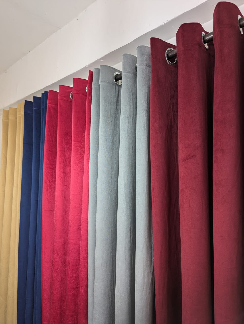 Imported Soft Velvet Curtains, ( 1 Piece) Premium Quality Luxury China Velvet Curtains, Size 4.5ft*8.5ft - Available in Elegant Colors And Shades.