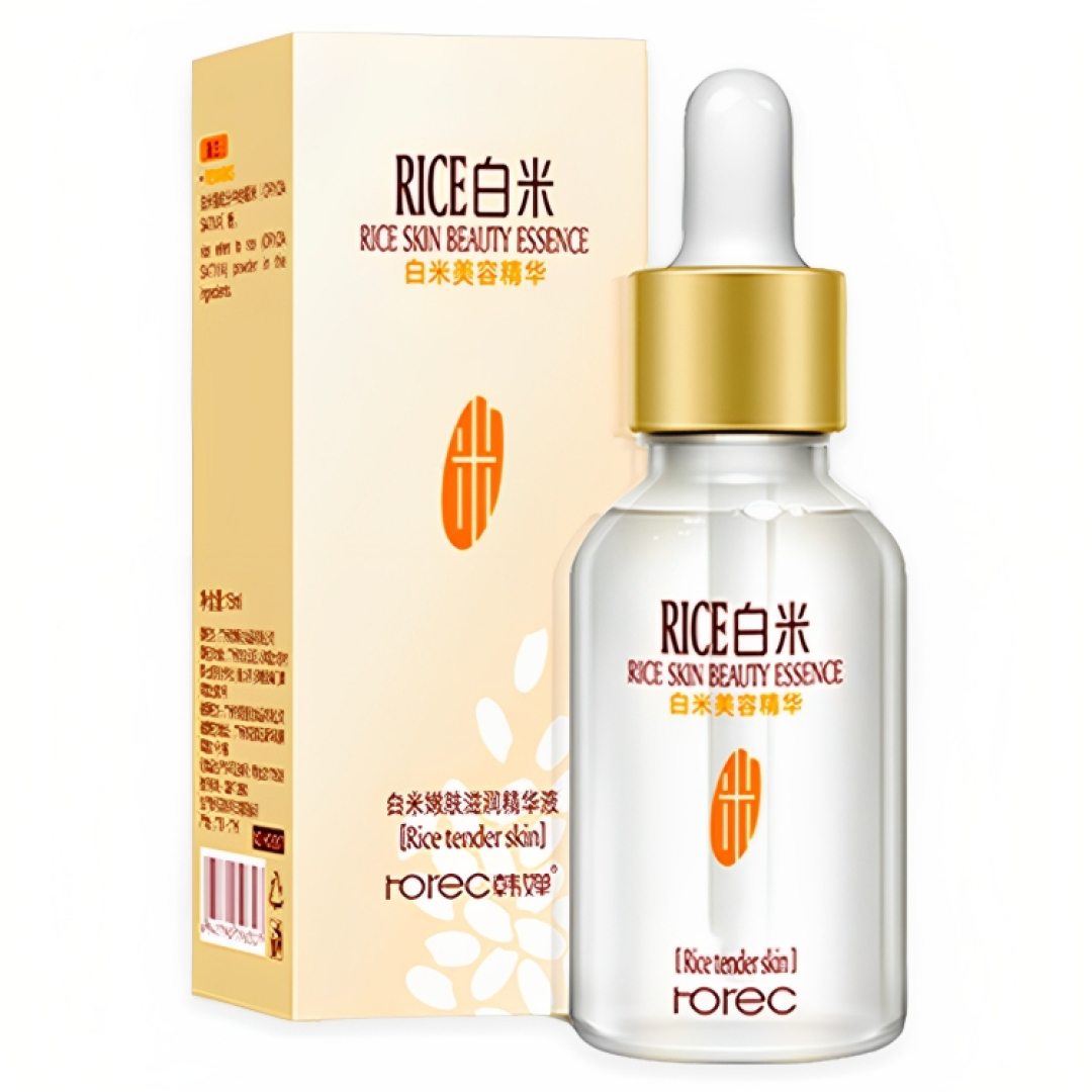 White Rice Serum For Face Moisturizer Anti Wrinkle Anti Aging Face Fine Lines Primer And Acne Treatment Skin Care Serum 15ml