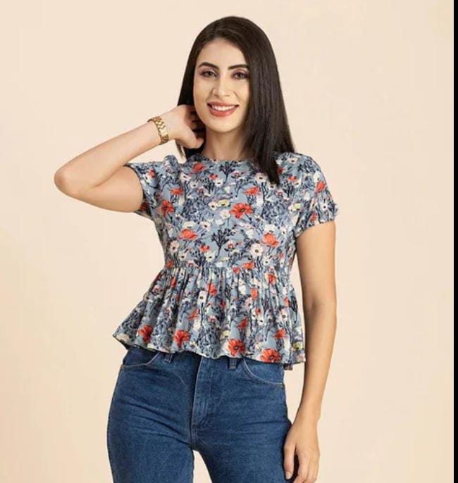 The unique stylish and fashionlable Flowy Chiffon Summer Top colour available