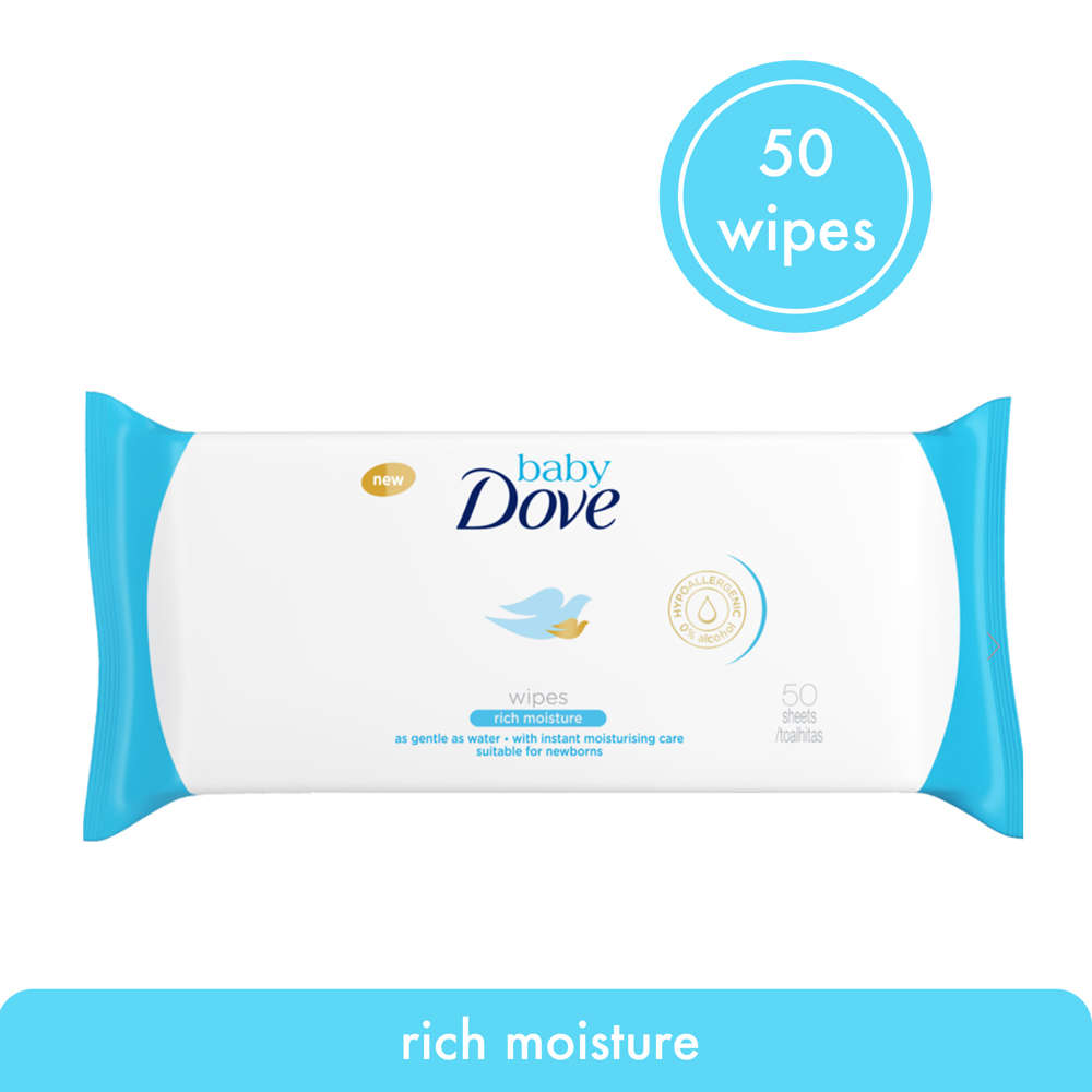 Do've Baby Wipes Rich Moisture 50's Price in Pakistan View Latest