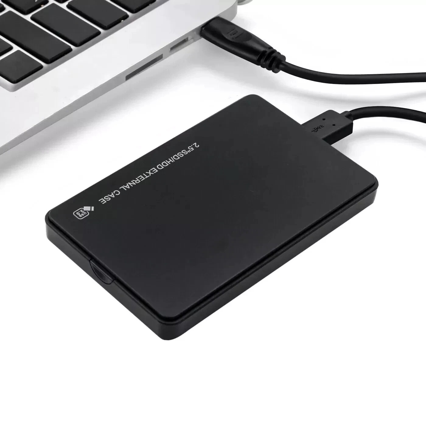USB 2.0 2.5 Inch SATA External Hard Drive Enclosure Case | Portable HDD SSD Disk Box | Laptop & PC Compatible Hard Disk Caddy Drive Cover