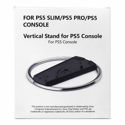 Vertical Stand For PS5 Slim And  PS5 Pro Console Holder Base Accessories - Black