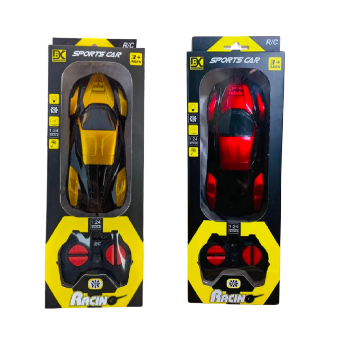 IBEX 1:20 Scale High Speed RC Racing Car – Rechargeable Remote Control Car with LED Lights, USB Charging, Fast Response Stunt Car Toy for Kids 3+ Boys Girls