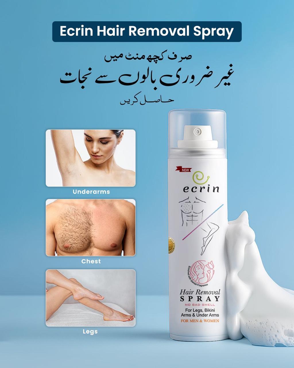 Foaming Hair Removal Spray Fast & Easy Hair Removal Foam Smooth Skin Body Hair Removal Spray for Arms Legs Underarms Bikini Area Women & Men Gentle Hair Removal Solution Pakistan