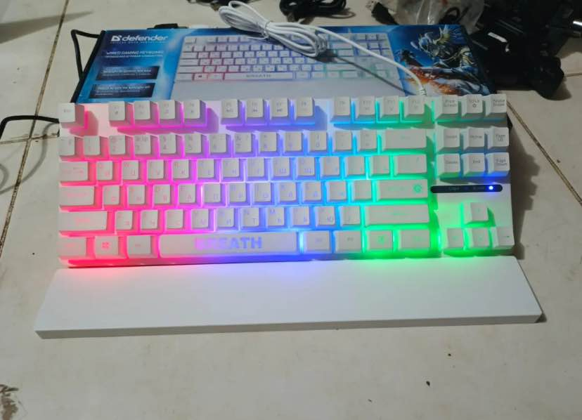 DEFENDER BREATH RGB Gaming Keyboard | Semi Mechanical Feel | RGB LED Backlit Wired USB Keyboard for PC, Laptop, Gaming & Typing