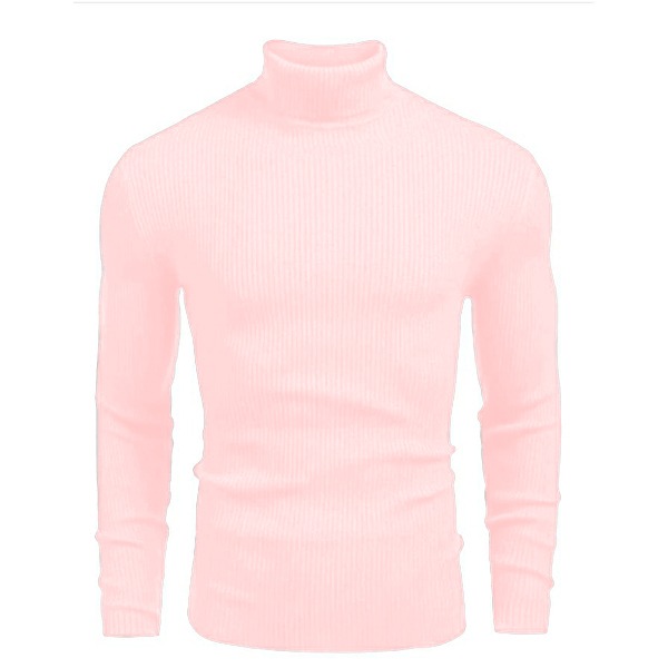 Trendy Fashion Premium Quality Slim Fit O-neck Lightweight Long Sleeve High Neck Turtleneck Elegant Sweaters for Men at Faiq Store