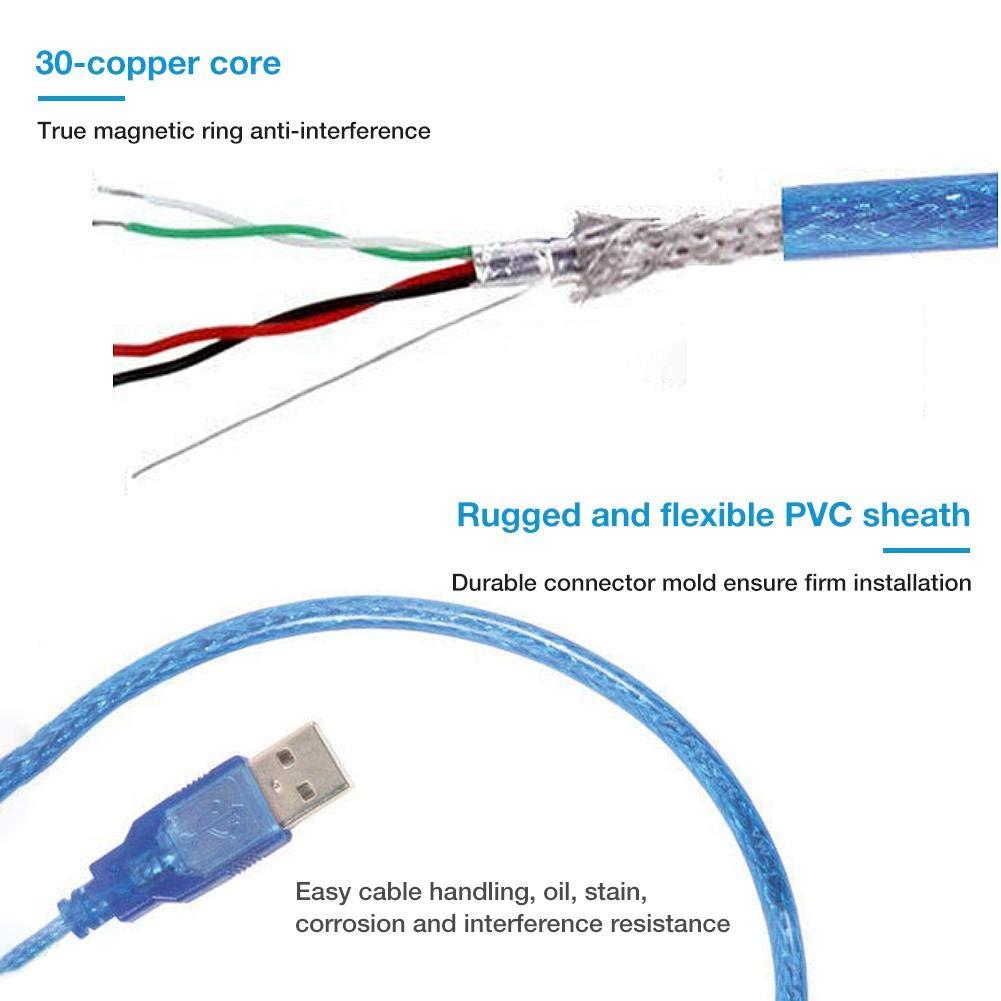 Usb Printer Cable 2.0 1.5m/3m/5m/10m