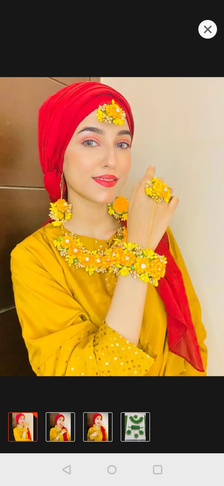 Bridal jewellery set, Bridal jewellery set, Bridal jewellery set Mehndi, Bridal Jewellery set for girls, Floral Jewellery for Mehndi , mayon flower jewelry , Mehndi accessories, Mehndi Jewellery set for girls for Bridal