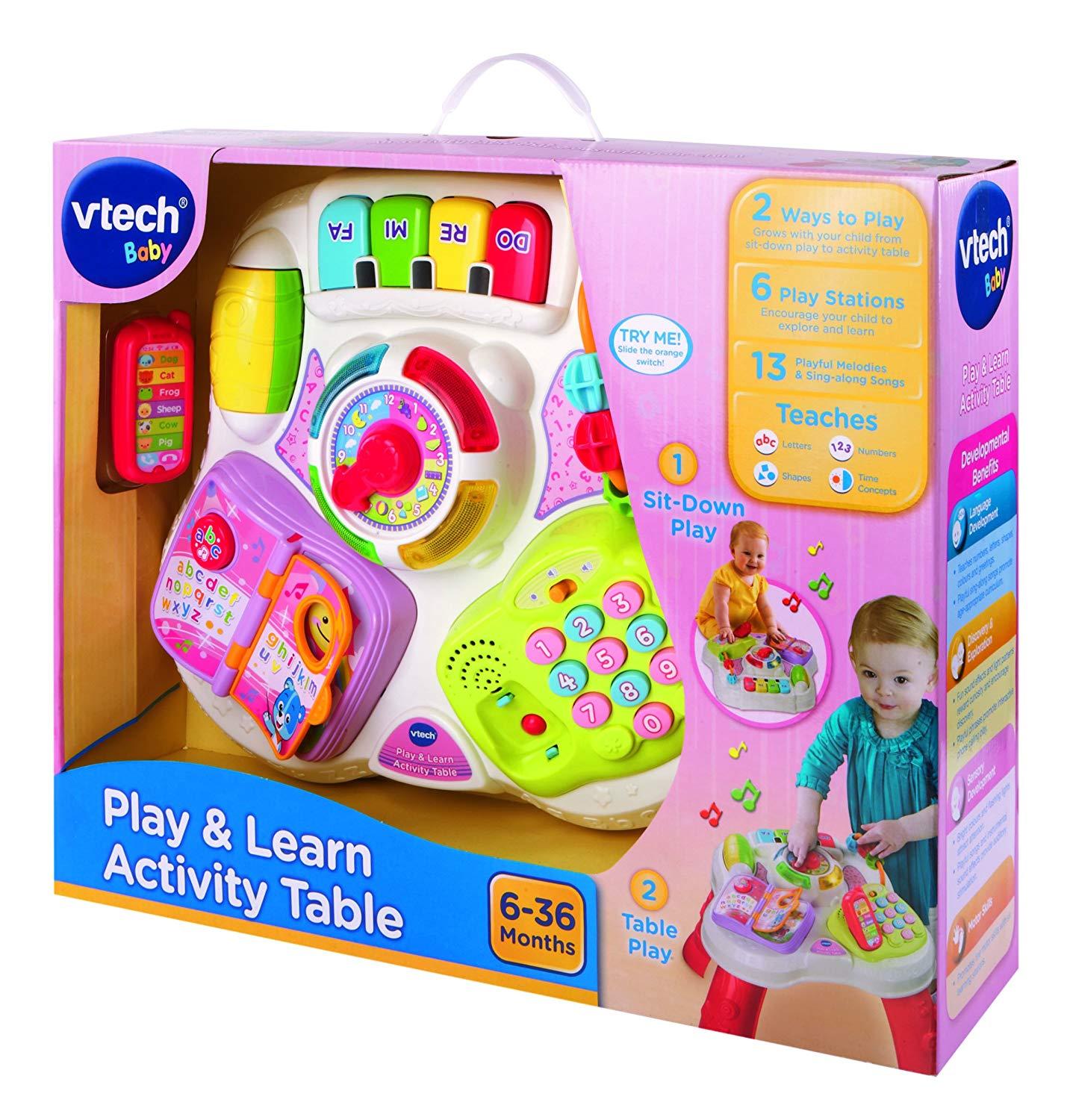 play and learn activity table