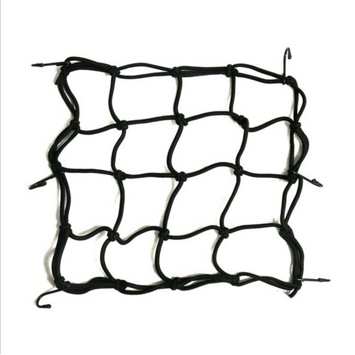 Motorcycle Bike Helmet & Luggage Tuck Net Elastic String Bag Cargo Cover Seat Net 6 Hooks