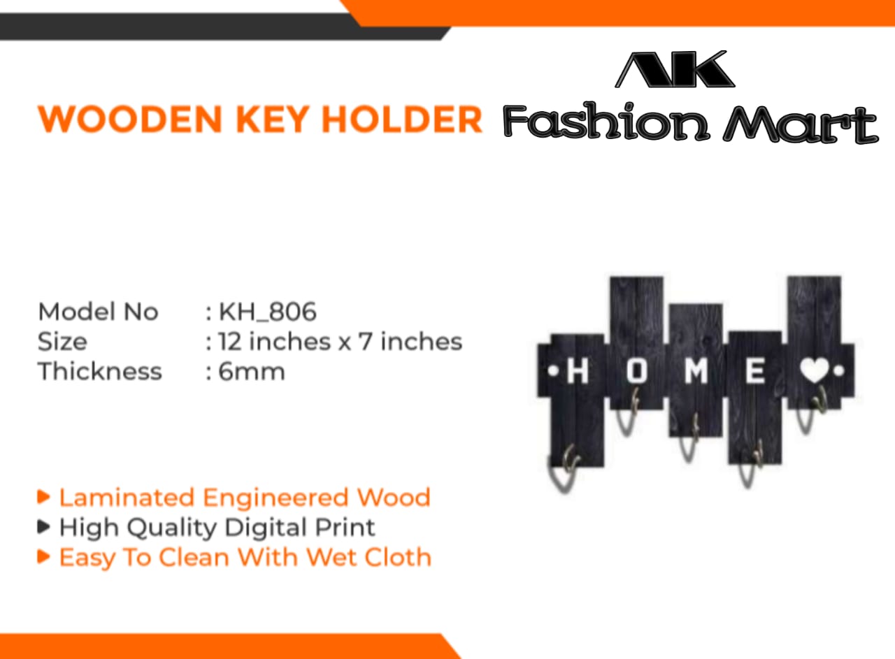 Wood Key Holder For Wall Decor Wooden wall keychain Holder