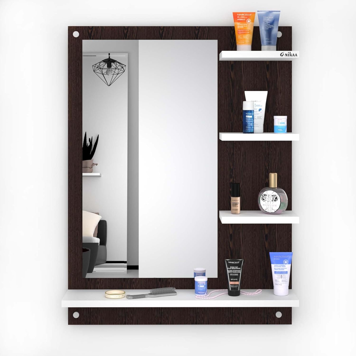 Fabulous Wall Mirror With Shelf by eFurniturePK Daraz.pk