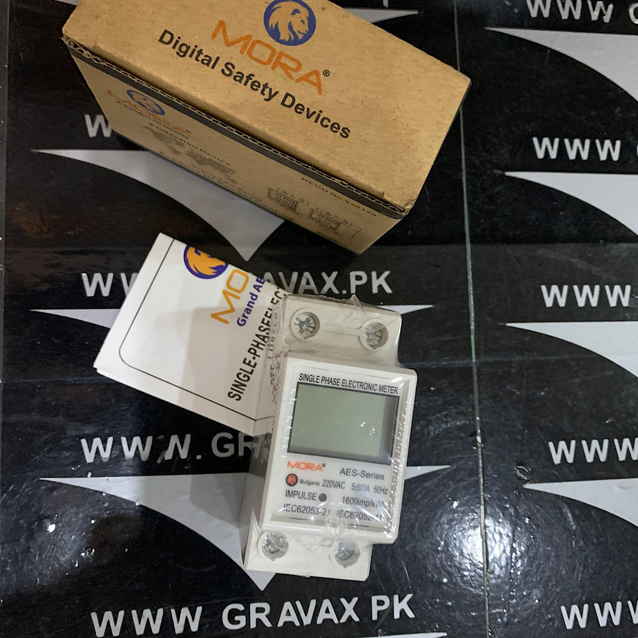 MORA Kwh Meter Digital Electric Rail Single Phase Energy Meter LED