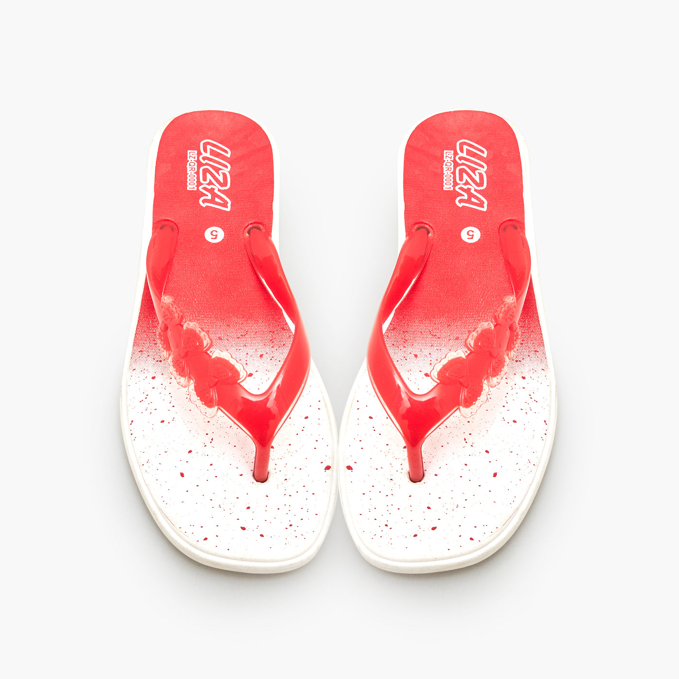 Liza Women Flip Flops Chappal - Red For Women - SS26 - Aug 2026 Arrival