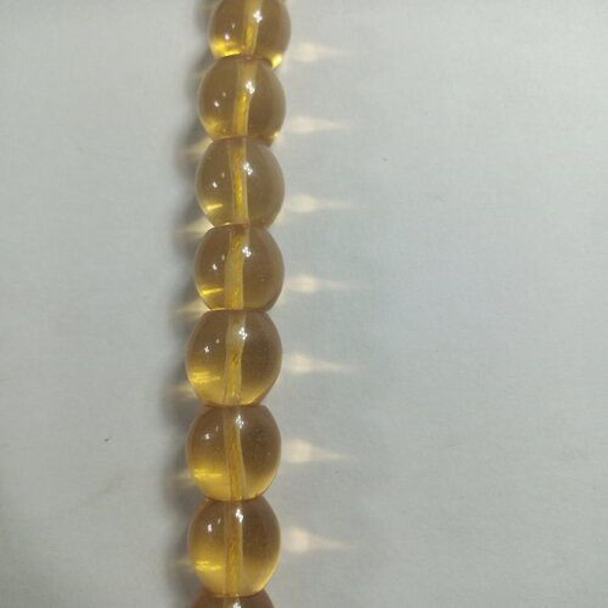 Pale yellow gait oval shape stone strings for jewellery size is 15/20 for sale in very reasonable price.