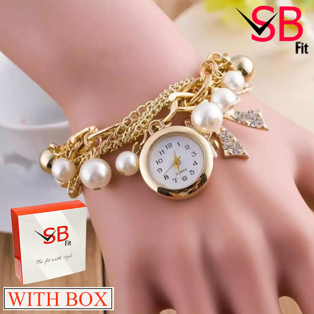 Gold and silver bracelet watch sale