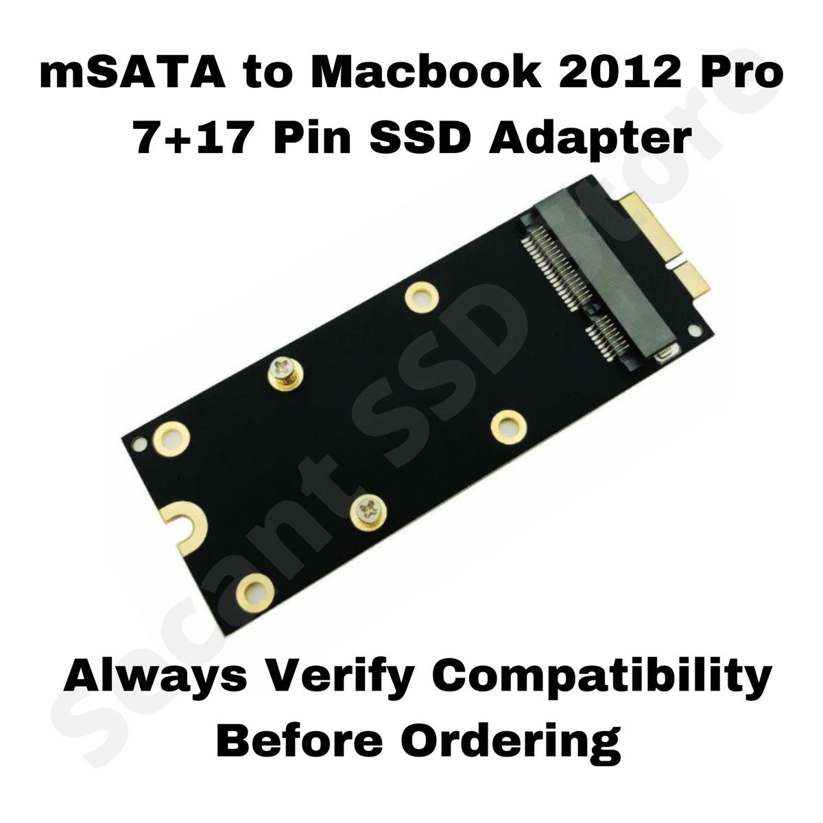mSATA SSD To SATA 7+17 Pin Adapter Card 2012 for Mac-Book-Pro MC976-A1425-A1398
