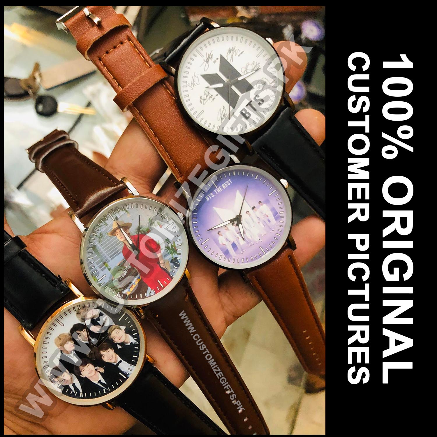 BTS Watch for Kpop Boys and Girls Army Fans Purple Design