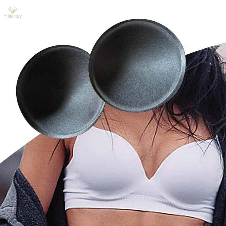 Round Bra Pads Inserts Padding Inserts Removable Women Bra Cups Inserts  Replacement Pads for Swimsuit Sport